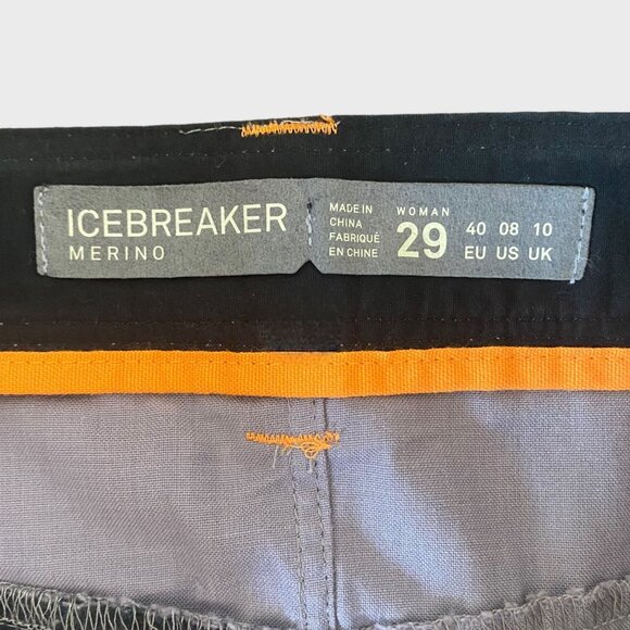 Icebreaker Merino Wool Destiny Mini Skirt Gray Women's Size 8 Hiking Outdoors - Picture 7 of 9